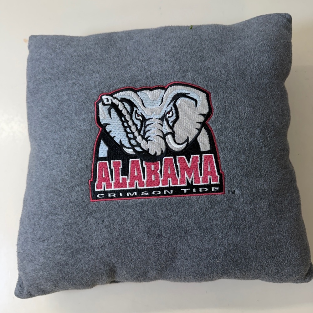 NCAA Alabama Crimson Tide Gray Fan Pillow